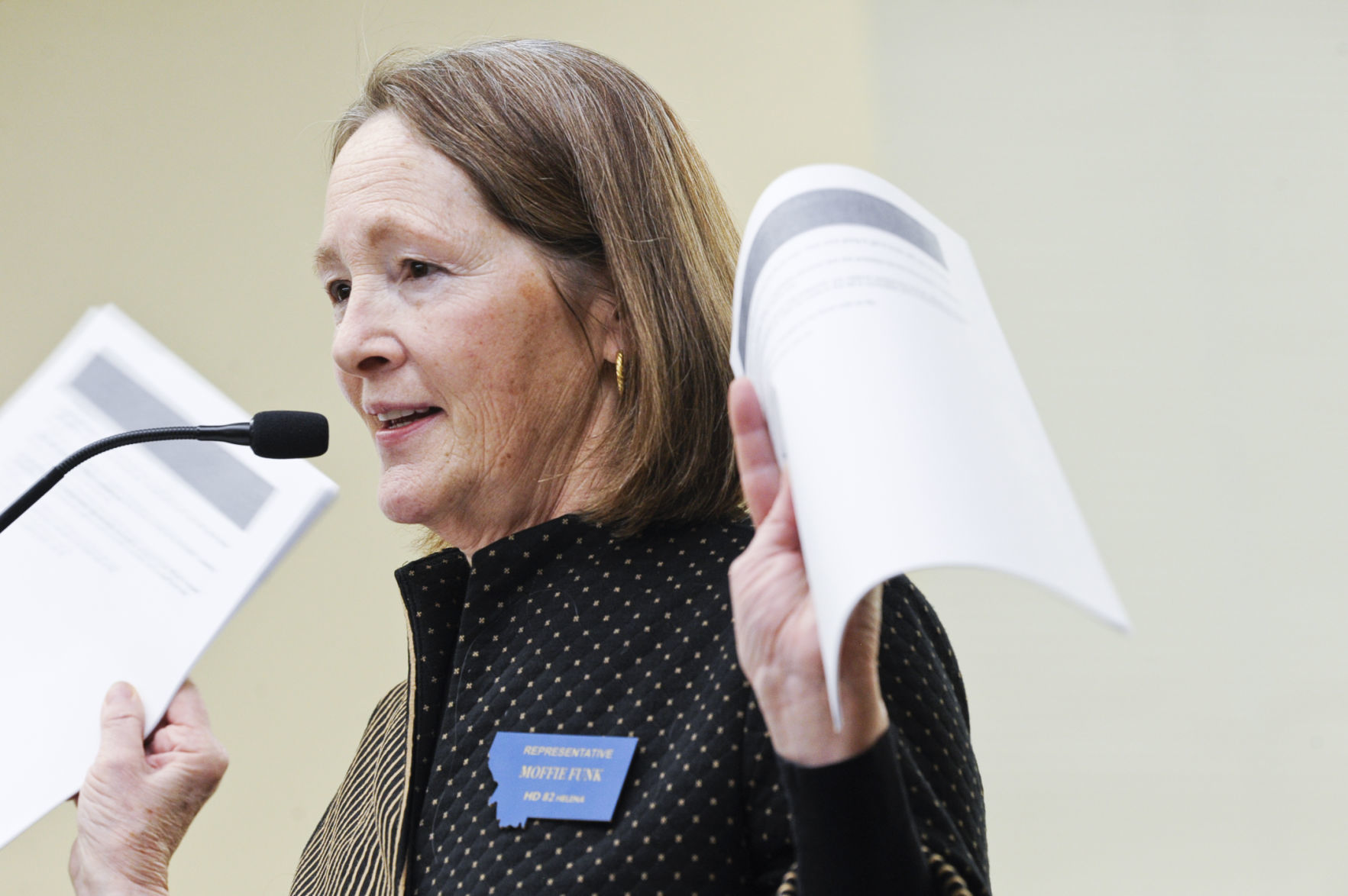 Rep. Moffie Funk, D-Helena, introduces HB477